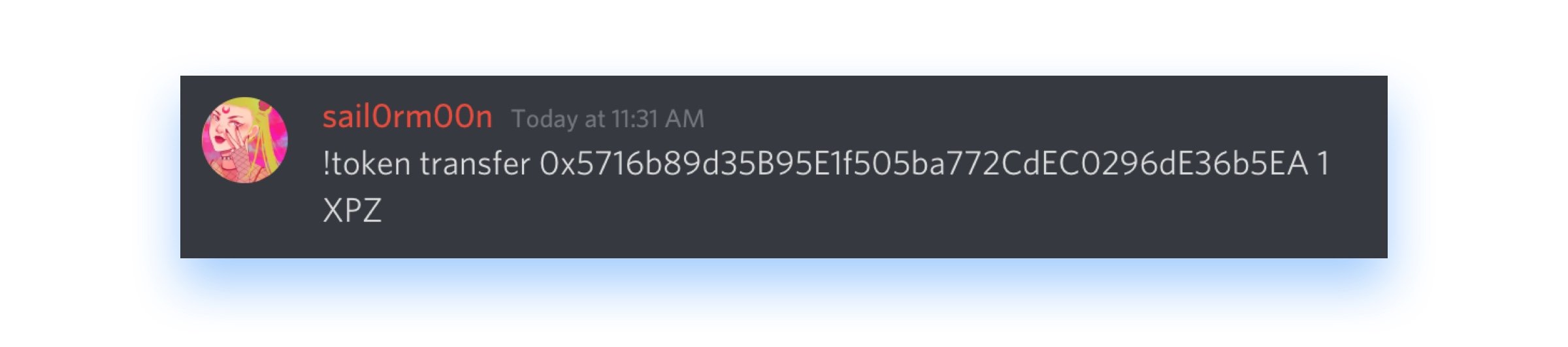 Esprezzo Discord PerkleBot token transfer command