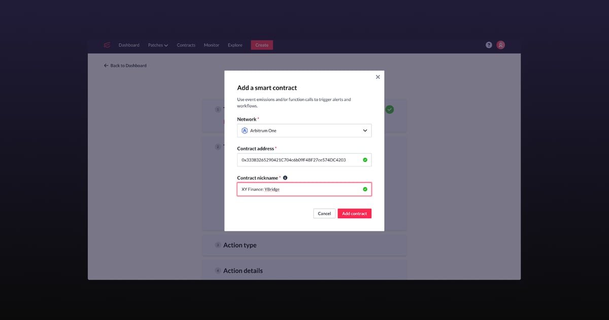 Adding a new smart contract in Dispatch
