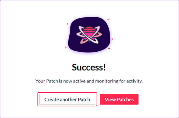 Success modal in Dispatch