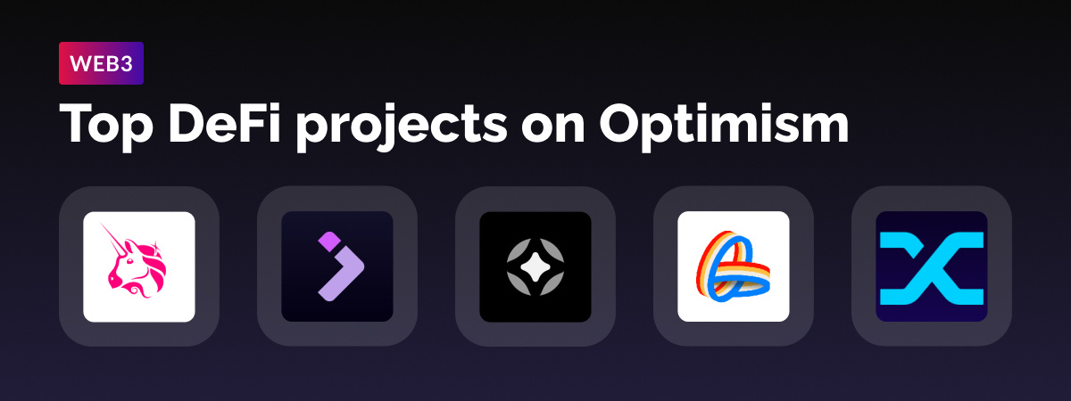 DeFi projects on Optimism and their logos