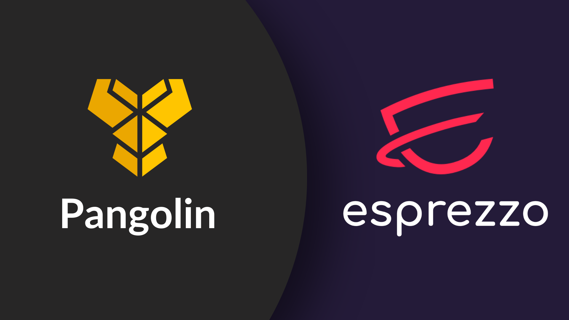 Pangolin DEX logo and Esprezzo logo