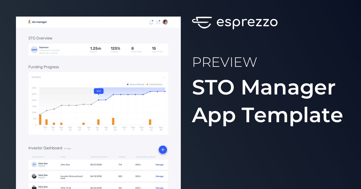 Esprezzo STO Manager App Template Preview Image
